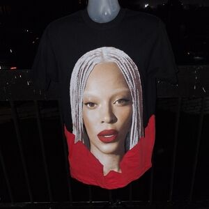 BEYONCE OFFICIAL COWBOY CARTER TOUR ADMAT BLACK RED stars T-Shirt  Size MEDIUM